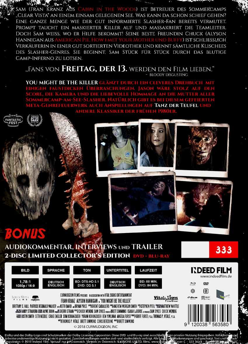 You Might Be The Killer 2-Disc Limited Uncut Mediabook Cover C