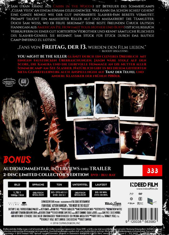 You Might Be The Killer 2-Disc Limited Uncut Mediabook Cover C