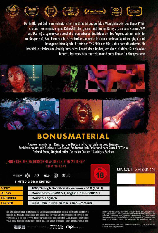 Bliss - Trip in die Hölle 2-Disc Limited Uncut Mediabook E