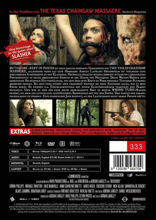 Butchers - Rest in Pieces Limited 2-Disc Mediabook BD+DVD Cover A