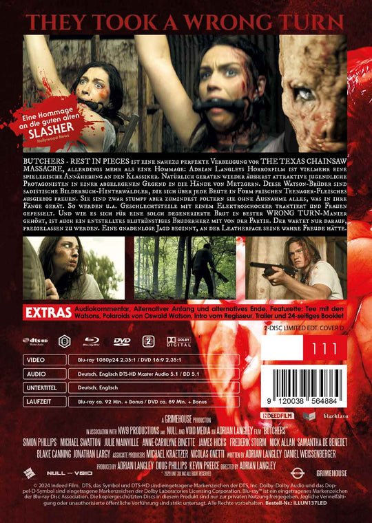 Butchers - Rest in Pieces Limited 2-Disc Mediabook BD+DVD Cover D