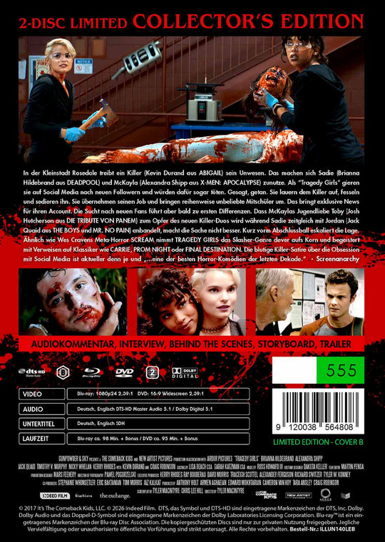 Tragedy Girls 2-Disc Limited Mediabook - B - (Blu-ray + DVD)