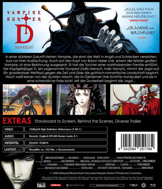 Vampire Hunter D Bloodlust Blu-ray-Softbox