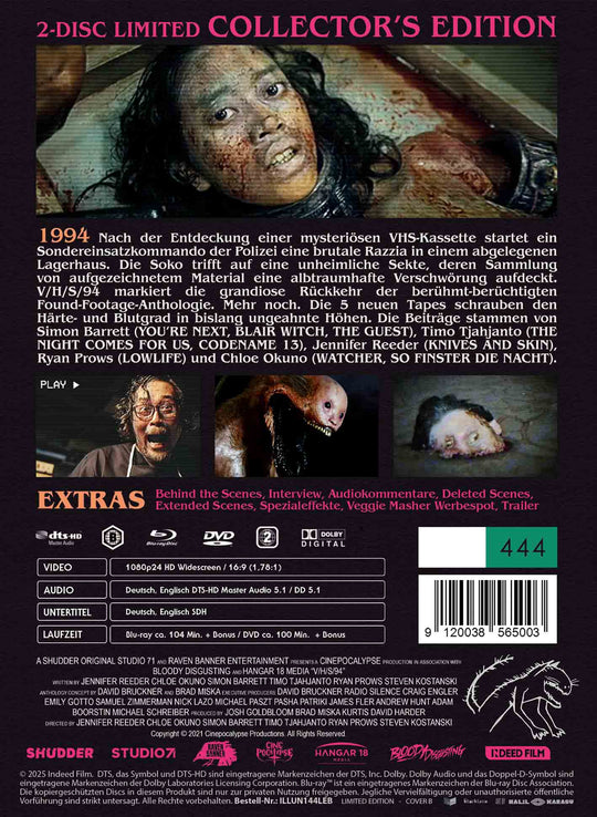 V/H/S/94 2-Disc Limited Uncut Edition (Mediabook B - Blu-ray + DVD)