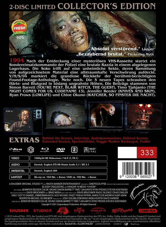 V/H/S/94 2-Disc Limited Uncut Edition (Mediabook D - Blu-ray + DVD)