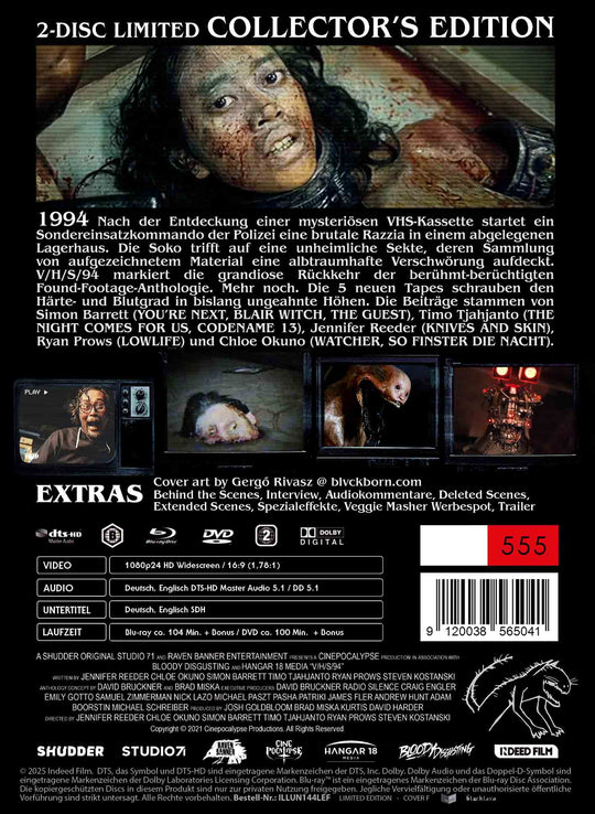 V/H/S/94 2-Disc Limited Uncut Edition (Mediabook F - Blu-ray + DVD SILBERFOLIE)