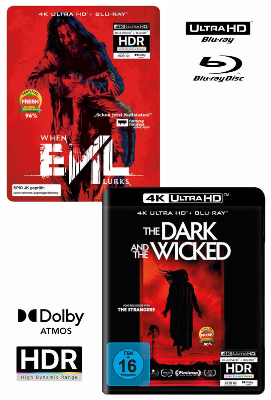 2 x 4K UHD Horror-Bundle: When Evil Lurks / The Dark and the Wicked
